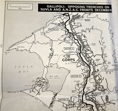 Suvla Bay- Click on this image for a bigger copy of the map Suvla Bay